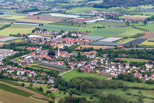 Vue aérienne de Oberteuringen dans le département Bade-Wurtemberg, Allemagne