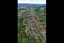 Vue aérienne de Bermatingen dans le département Bade-Wurtemberg, Allemagne