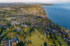 Vue aérienne de Überlingen dans le département Bade-Wurtemberg, Allemagne