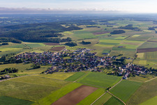 Vue aérienne de Buchheim dans le département Bade-Wurtemberg, Allemagne