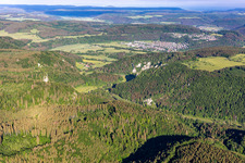 Vue aérienne de Fridingen an der Donau dans le département Bade-Wurtemberg, Allemagne