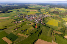 Vue aérienne de Quartier Kreenheinstetten in Leibertingen dans le département Bade-Wurtemberg, Allemagne