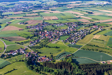 Vue aérienne de Quartier Rohrdorf in Meßkirch dans le département Bade-Wurtemberg, Allemagne
