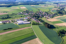 Vue aérienne de Quartier Krumbach in Sauldorf dans le département Bade-Wurtemberg, Allemagne
