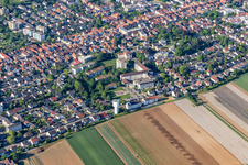 Vue aérienne de Clinique Asklepios Palatinat du Sud à Kandel dans le département Rhénanie-Palatinat, Allemagne