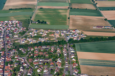 Vue aérienne de Nouvelle zone de développement K2 à Kandel dans le département Rhénanie-Palatinat, Allemagne