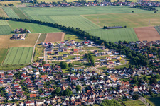 Photographie aérienne de Nouvelle zone de développement K2 à Kandel dans le département Rhénanie-Palatinat, Allemagne