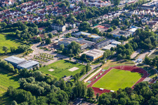 Vue aérienne de Nouveau bâtiment IGS à Kandel dans le département Rhénanie-Palatinat, Allemagne