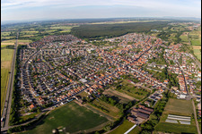 Image drone de Rülzheim dans le département Rhénanie-Palatinat, Allemagne