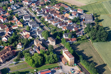 Vue aérienne de Neuf acres à Rheinzabern dans le département Rhénanie-Palatinat, Allemagne