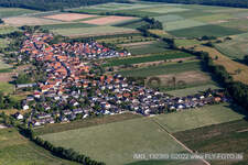 Erlenbach bei Kandel dans le département Rhénanie-Palatinat, Allemagne vue d'en haut