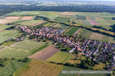 Erlenbach bei Kandel dans le département Rhénanie-Palatinat, Allemagne depuis l'avion