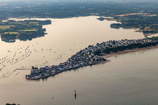 Vue aérienne de Île-Tudy dans le département Finistère, France
