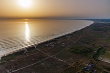 Vue aérienne de Plage de Tréguennec à Tréguennec dans le département Finistère, France