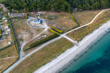 Photographie aérienne de Camping Municipal Toul Ar Ster à le quartier Penmarc'h-Kerity in Penmarch dans le département Finistère, France