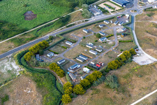 Vue aérienne de Centre nautique de Guilvine à Guilvinec dans le département Finistère, France