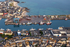 Port de Guilvine à Treffiagat dans le département Finistère, France vue d'en haut