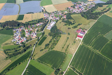 Vue aérienne de Quartier Bubach in Mamming dans le département Bavière, Allemagne