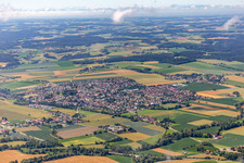 Vue aérienne de Reisbach dans le département Bavière, Allemagne