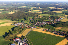 Vue aérienne de Quartier Ruhstorf in Simbach dans le département Bavière, Allemagne