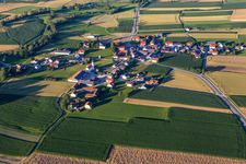 Vue aérienne de Quartier Obergrafendorf in Roßbach dans le département Bavière, Allemagne