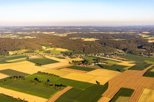 Vue aérienne de Quartier Thanndorf in Roßbach dans le département Bavière, Allemagne
