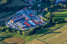 Vue aérienne de Wasta Konserven Fischl GmbH & Co. KG en Schmiedorf à le quartier Schmiedorf in Roßbach dans le département Bavière, Allemagne