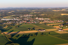 Vue aérienne de Quartier Sankt Peter in Aldersbach dans le département Bavière, Allemagne