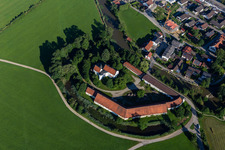 Photographie aérienne de Verrouillage à Aham dans le département Bavière, Allemagne