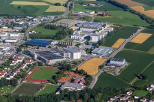 Vue aérienne de Zone industrielle Urbanstr à Vilsbiburg dans le département Bavière, Allemagne