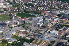 Vue aérienne de XXXLutz Emslander Landshut à Landshut dans le département Bavière, Allemagne