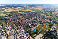 Vue aérienne de Ergolding dans le département Bavière, Allemagne