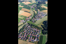 Vue aérienne de Quartier Unterglaim in Ergolding dans le département Bavière, Allemagne