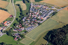Vue aérienne de Quartier Oberglaim in Ergolding dans le département Bavière, Allemagne