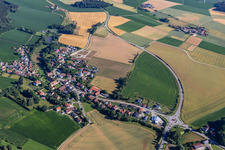 Vue aérienne de Quartier Weihenstephan in Hohenthann dans le département Bavière, Allemagne