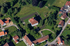 Vue aérienne de Verrouillage à le quartier Weihenstephan in Hohenthann dans le département Bavière, Allemagne