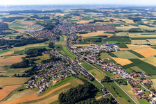 Vue aérienne de Quartier Unterdörnbach in Ergoldsbach dans le département Bavière, Allemagne