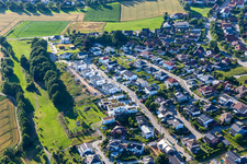 Vue aérienne de Salching dans le département Bavière, Allemagne