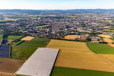 Vue aérienne de Straubing dans le département Bavière, Allemagne