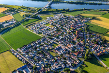 Vue aérienne de Quartier Kagers in Straubing dans le département Bavière, Allemagne