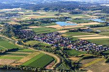 Vue aérienne de Quartier Kößnach in Kirchroth dans le département Bavière, Allemagne
