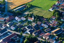 Vue aérienne de Quartier Oberzeitldorn in Kirchroth dans le département Bavière, Allemagne