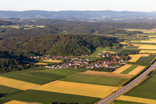 Vue aérienne de Quartier Pillnach in Kirchroth dans le département Bavière, Allemagne