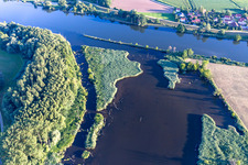 Vue aérienne de Vieux Danube à Gmünder Au à le quartier Gmünd in Pfatter dans le département Bavière, Allemagne