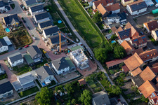 Photographie aérienne de Nouvelle zone de développement à Sandblatt à Hatzenbühl dans le département Rhénanie-Palatinat, Allemagne
