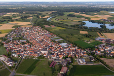 Image drone de Neupotz dans le département Rhénanie-Palatinat, Allemagne