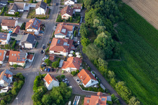 Vue oblique de Restaurant Gehrlein Hardtwald à le quartier Hardtwald in Neupotz dans le département Rhénanie-Palatinat, Allemagne