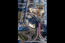 Vue d'oiseau de SEW-EURODRIVE GmbH & Co KG – Usine de fabrication et SCC Mécanique/Mécatronique à le quartier Graben in Graben-Neudorf dans le département Bade-Wurtemberg, Allemagne