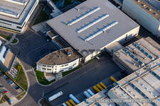 SEW-EURODRIVE GmbH & Co KG – Usine de fabrication et SCC Mécanique/Mécatronique à le quartier Graben in Graben-Neudorf dans le département Bade-Wurtemberg, Allemagne vu d'un drone