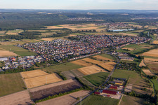 Quartier Neuthard in Karlsdorf-Neuthard dans le département Bade-Wurtemberg, Allemagne hors des airs